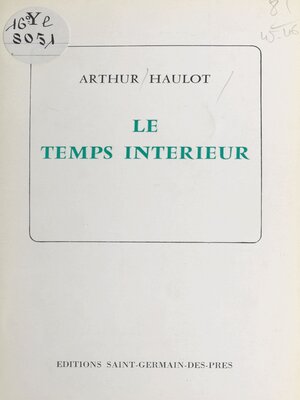 cover image of Le temps intérieur